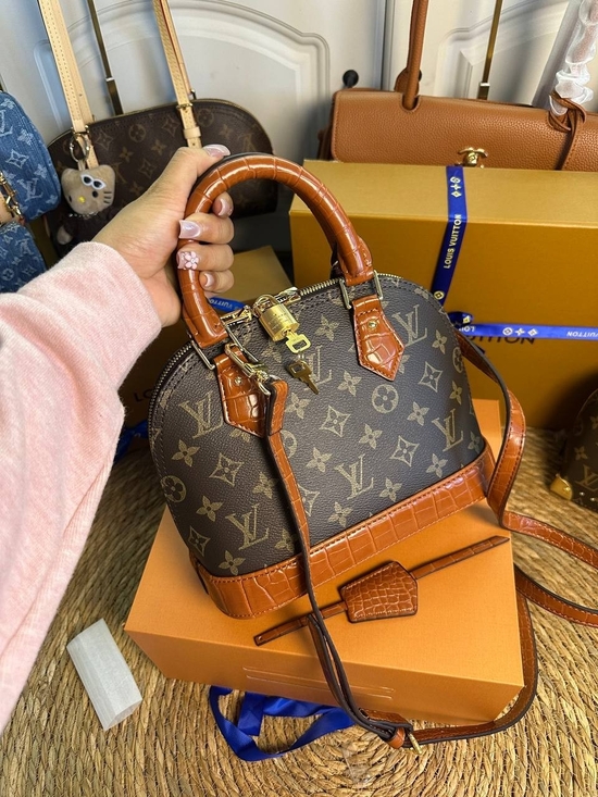 Louis Vuitton Handbags - Louis Vuitton Monogram Alma BB Satchel in Brown/Caramel